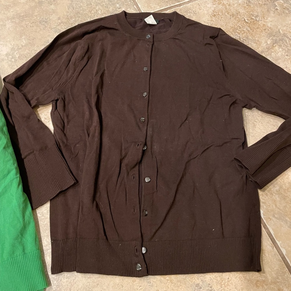 Jcrew Ls Button Down Cardigans Szm Three (3) Card… - image 4